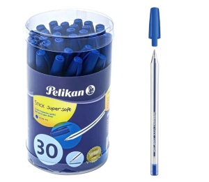 Set 30 bucati pixuri Ball Point albastre