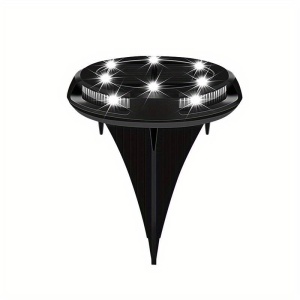 Set 4 x Lampi solare decorative pentru gradina, alee, gazon, piscina sau terasa, negru - Img 11