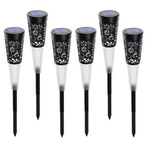 Set 6 lampi solare decorative pentru gradina cu lumina calda