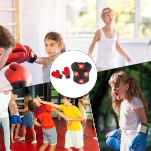 Set cu vesta si manusi de box cu lumini, sunete si muzica - Img 7
