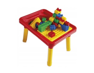 Set de joaca cu masuta si cuburi de constructie, Unico Plus, 31 piese pentru copii de la 1 la 5 ani - Img 5
