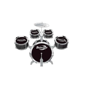 Set tobe Jazz Drum, pentru copii 3+ ani, plastic, 3kg, 47x37cm, negru-gri - Img 2