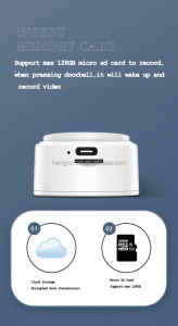 Sonerie cu video smart wireless, 2.4 Ghz, 5000 mAh, conectare la smartphone - Img 6