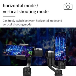 Stabilizator imagine pentru telefon, 60-86mm, Gimbal cu 3 axe, negru - Img 9