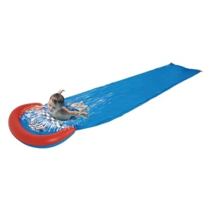 Tobogan de Apa Gonflabil, Pentru copii 5 ani+, Vinil, dimensiune 4.88x0.90 m, Bleu - Img 1