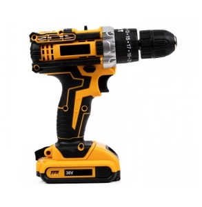 Trusa bormasina cu percutie, 2 acumulatori 36V 5Ah si alte 110 accesorii incluse - Img 6