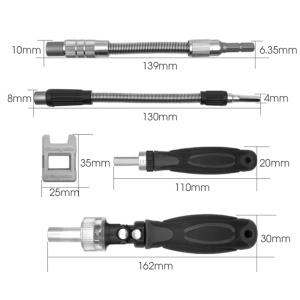 Trusa de Biti si Tubulare cu Clichet - Set complet surubelnita, torx, mini tubulare - Img 2