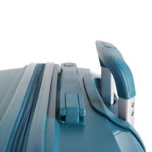 Valiza Tip Troler, Petrol, cu Dungi Reliefate, 33L - Img 5