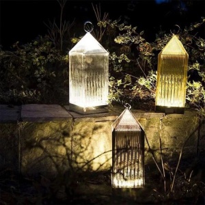 Veioza lampa decorativa din Acril cu 3 moduri de Iluminare Andowl Q-LED99 - Img 2