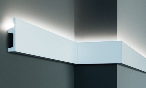 Profil pentru banda LED din poliuretan KF504 - 10.2x2.5x200 cm