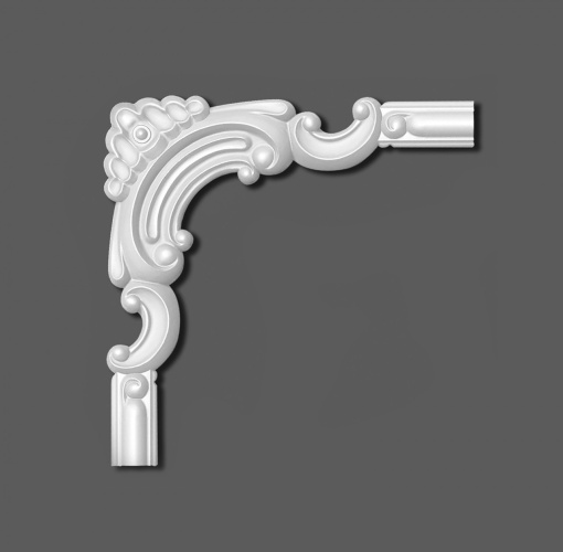 Chenar decorativ din poliuretan B21-2 - 19.5x19.5x1.2 cm
