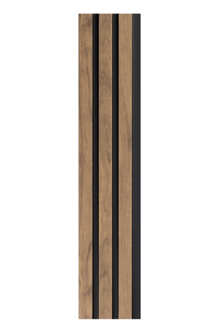 Profil dreapta pentru panou riflat 3D Olmo, Oak Craft, 270x2.6cm, Lamelio
