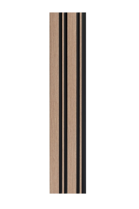 Profil dreapta pentru panou riflat 3D Milo, Oak Sonoma, 270x2.6cm, Lamelio