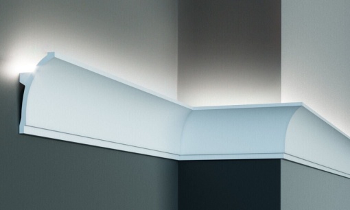 Profil pentru banda LED din poliuretan Flexibil KF704F - 10x5x200 cm