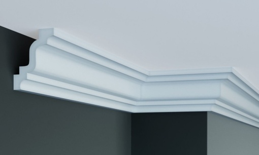 Cornisa decorativa din poliuretan Flexibil P927F - 10.2x7.6x200 cm