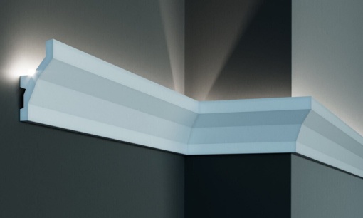 Profil pentru banda LED din poliuretan KF719 - 9.7x4.5x200 cm