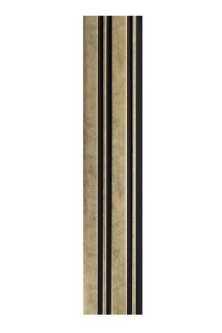 Profil dreapta pentru panou riflat 3D Milo, Auriu, 270x2.6cm, Lamelio