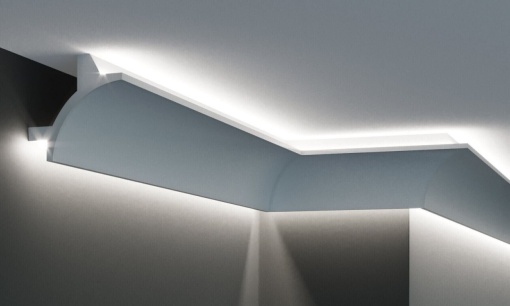 Profil pentru banda LED din poliuretan Flexibil KF703F - 9x9x200 cm