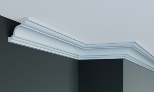 Cornisa decorativa din poliuretan Flexibil P819F - 6.8x6.4x200 cm