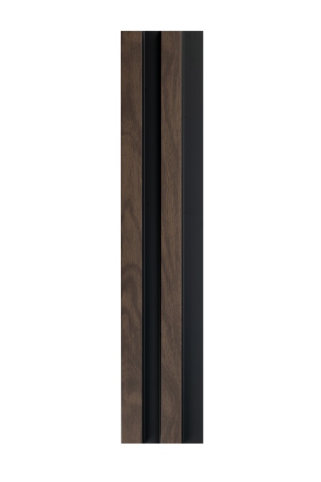 Profil dreapta pentru panou riflat 3D Vasco, Walnut, 270x3.1cm, Lamelio