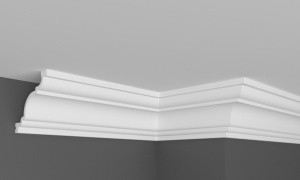 Cornisa decorativa din polimer rigid C22 - 6.5x7x200 cm - Img 1