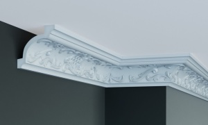 Cornisa decorativa din poliuretan C731 - 9.2x9.2x200 cm - Img 1