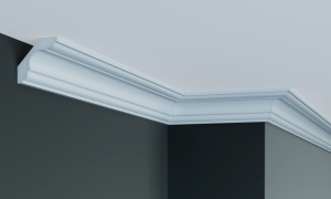 Cornisa decorativa din poliuretan Flexibil P908F - 5.9x5.9x200 cm