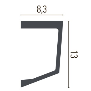 Cornisa decorativa din poliuretan P885 - 13x8.3x200 cm - Img 3