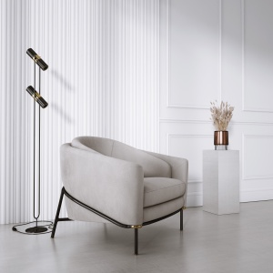 Panou riflat 3D Versal, Alb, 270x11.5 cm, Lamelio - Img 1