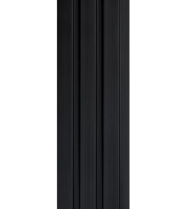 PROFIL DREAPTA PENTRU PANOU RIFLAT 3D OLMO, Black, 270X2.6CM, LAMELIO