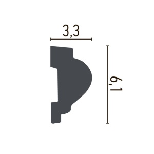 Brau decorativ din poliuretan CR742 - 6.1x3.3x200 cm - Img 2