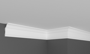 Cornisa decorativa din polimer rigid C23 - 5.7x2.9x200 cm - Img 1
