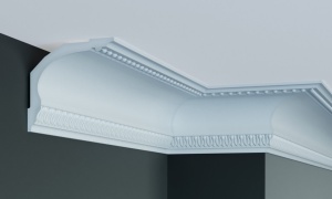 Cornisa decorativa din poliuretan C732 - 12.6x12.6x200 cm - Img 1