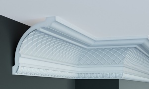 Cornisa decorativa din poliuretan C761 - 17x14.4x200 cm - Img 1