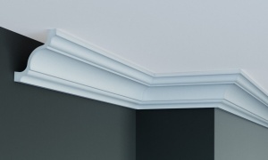 Cornisa decorativa din poliuretan Flexibil P813F - 8x8x200 cm - Img 2