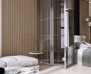 Panou riflat 3D Milo, Oak Sonoma, 270x11.6cm, Lamelio - Img 2