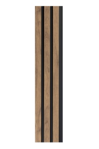 Profil dreapta pentru panou riflat 3D Olmo, Oak Craft, 270x2.6cm, Lamelio