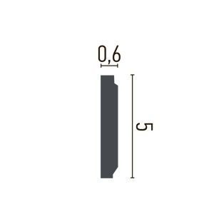 Brau decorativ din poliuretan Flexibil CR781F - 5x0.6x200 cm - Img 2