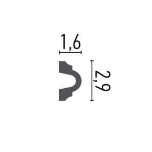 Chenar decorativ din poliuretan B22-1 - 15.4x15.4x1.6 cm - Img 4
