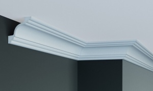 Cornisa decorativa din poliuretan Flexibil P801F - 7.4x7.4x200 cm - Img 1