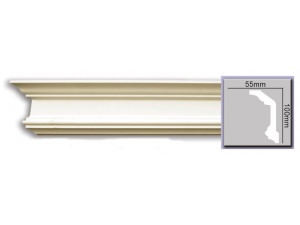 Cornisa decorativa din poliuretan P923 - 10x5.5x200 cm - Img 2