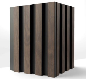 Panou riflat 3D Vasco, Walnut, 270x11.7cm, Lamelio - Img 3