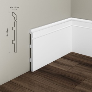 Plinta flexibila din poliuretan S25 - 16x1.6x200 cm - Img 2