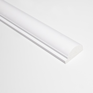 Profil stanga pentru panou riflat 3D Luna, Alb, 270x3.5 cm, Lamelio