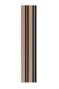 Profil stanga pentru panou riflat 3D Milo, Oak Sonoma, 270x4.2cm, Lamelio