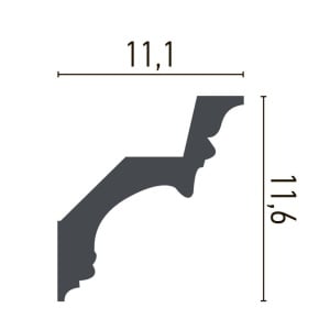 Cornisa decorativa din poliuretan C914 - 11.6x11.1x200 cm - Img 3