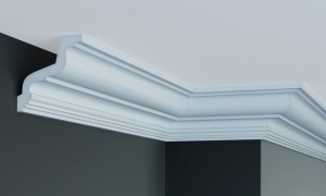 Cornisa decorativa din poliuretan Flexibil P914F - 10x10x200 cm