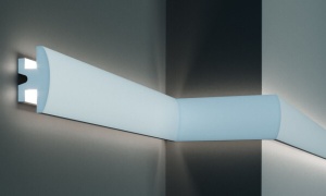 Profil pentru banda LED din polistiren extrudat acoperit cu rasina minerala KD305 - 9x5x115 cm - Img 1
