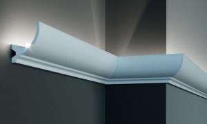 Profil pentru banda LED din poliuretan KF715 - 8.4x6.7x200 cm - Img 1