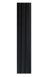 Profil staga pentru panou riflat 3D Olmo, Negru, 270x4.2cm, Lamelio